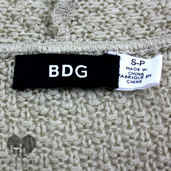 BDG Rolled-Sleeve Open Front Striped Cardigan - Picture 7 of 9